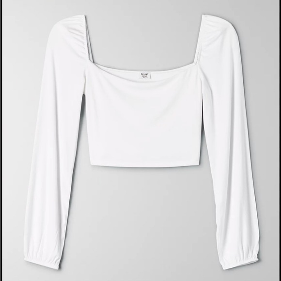 Sunday Best Cropped Longsleeve - Cream - Picture 1 of 4